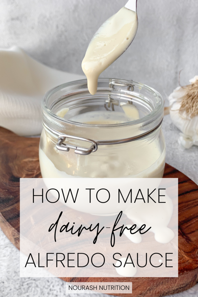 how to make the best tasting dairy-free Alfredo sauce