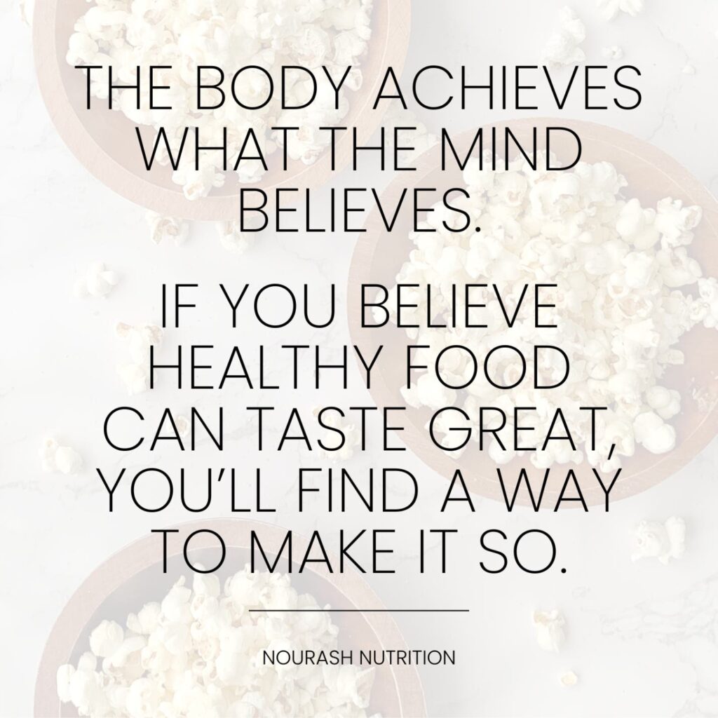 quote "the body achieves what the mind believes."