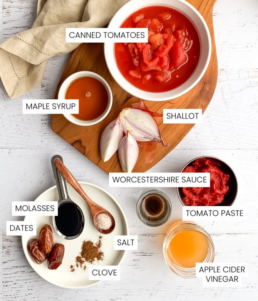 ketchup ingredients with labels